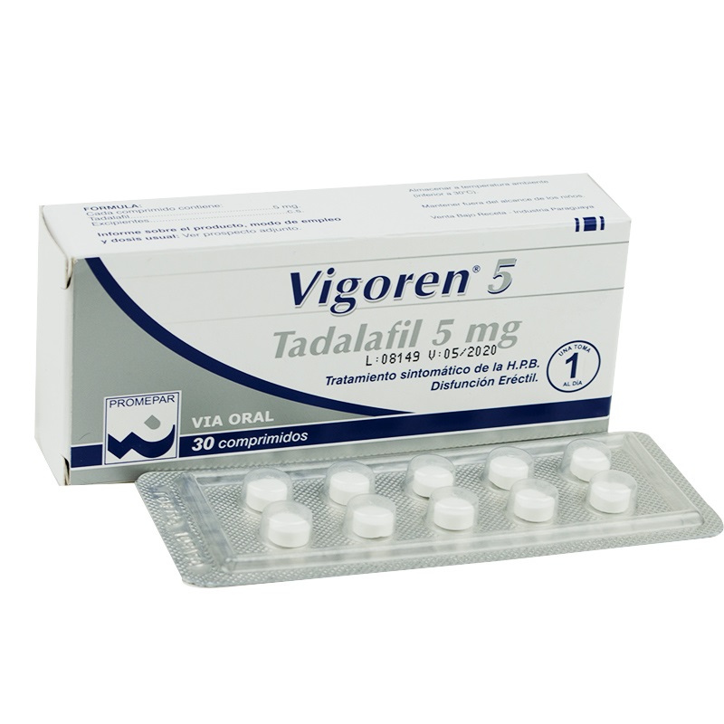 Tadalafil 5 mg precio — sin receta por internet