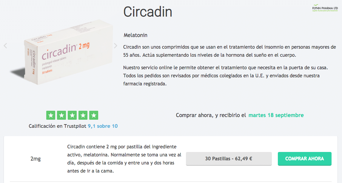 Eszopiclona comprar sin receta — entrega a través de Internet